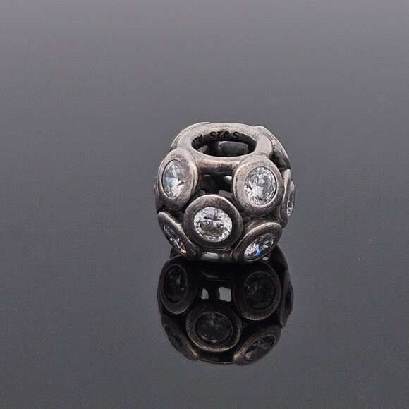 Pandora 925 Sterling Silver Clear Whimsical Lights Crystal Bead Charm - Picture 4 of 7